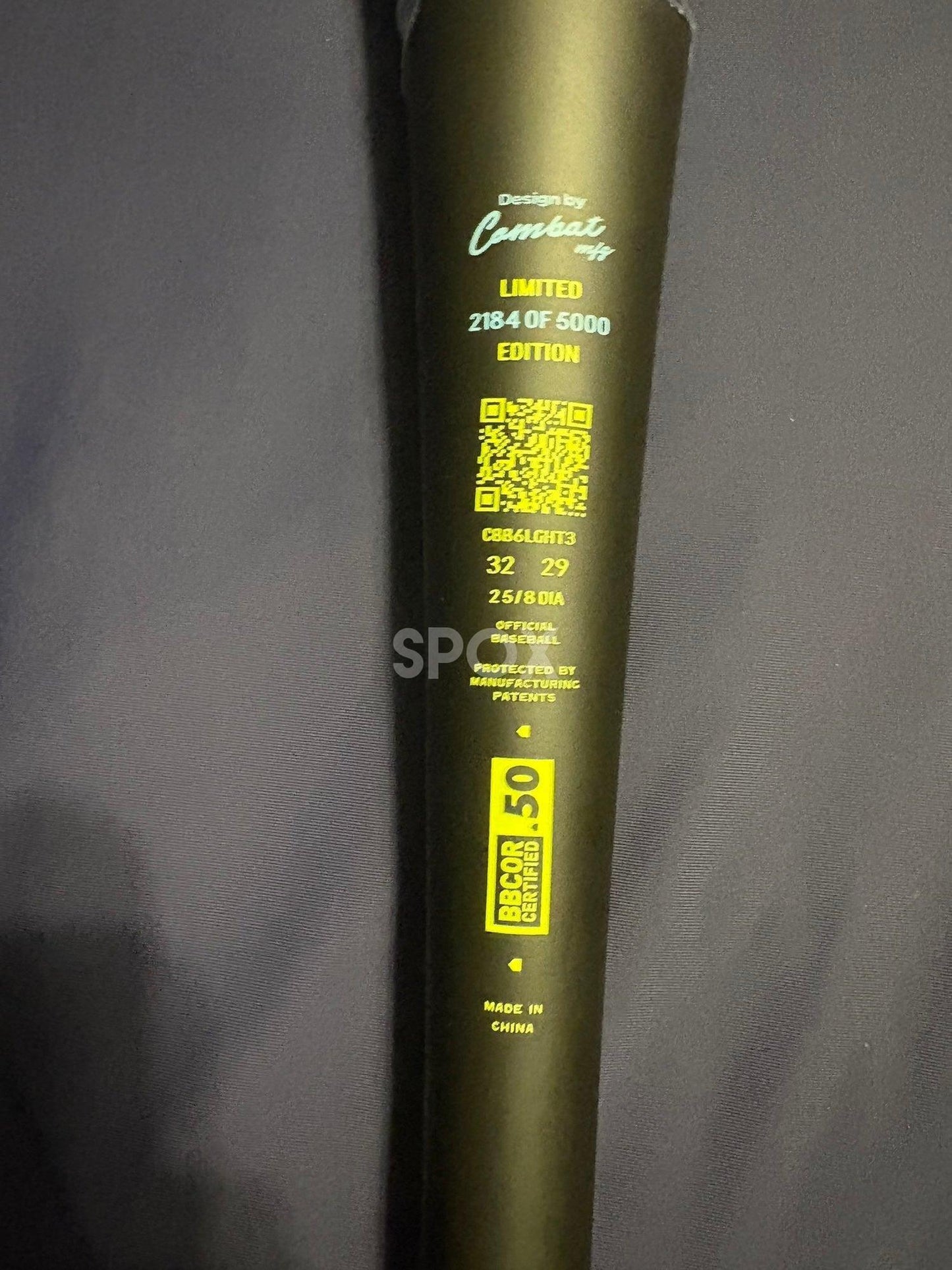 2026 Combat MFG Spec A1 Alloy BBCOR Bat (-3) | 32", 29 oz – BRAND NEW