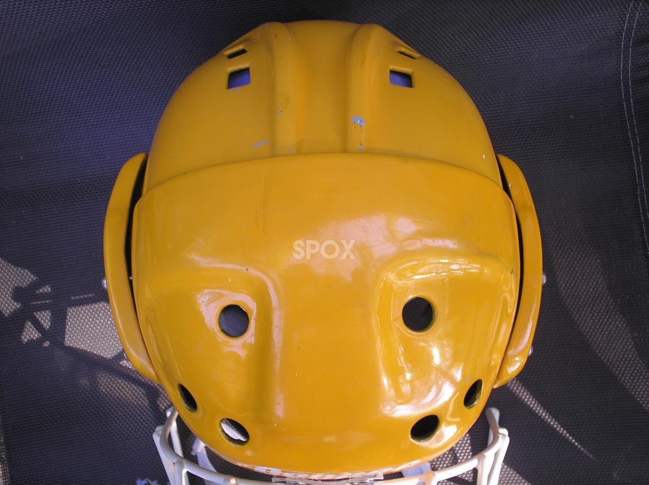 Gold Olympia Composite SK 2000 Clone Goalie Mask | Senior | High-Quality Composite | Lightly Used