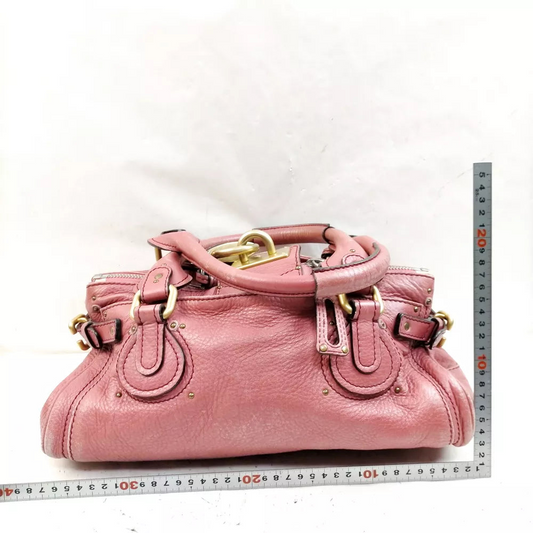Chloe Hand Bag Pink Leather🖤🍫