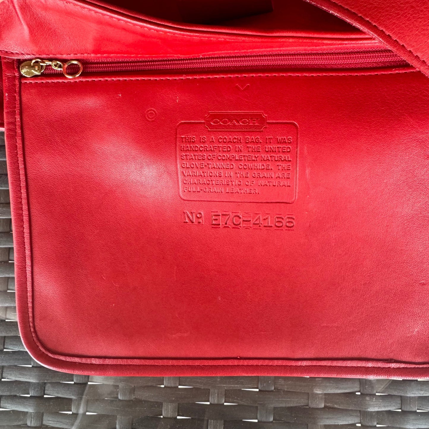 Vintage Coach Soho Red Eldridge Hobo 4166🍒❤️🔥
