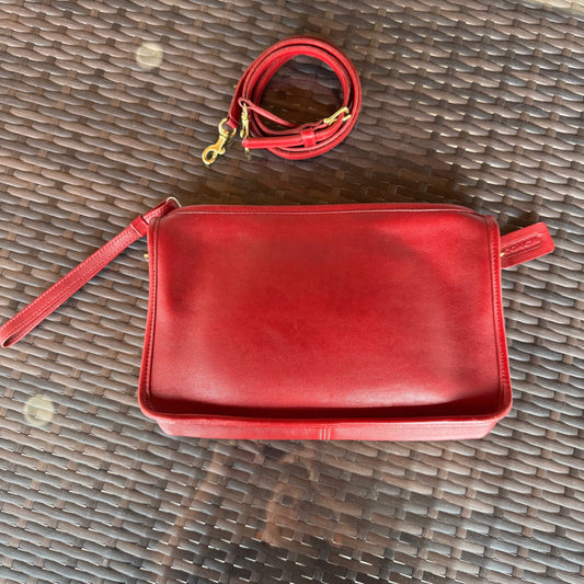 Vintage Coach Red Basic Bag 9455🍎🔥