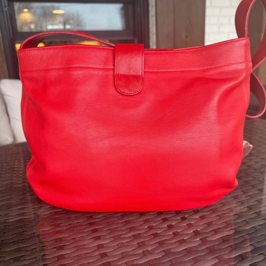 Vintage Coach Soho Red Eldridge Hobo 4166🍒❤️🔥