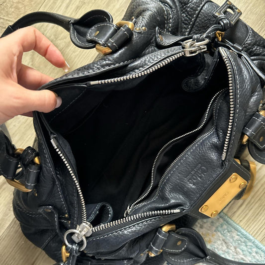 Authentic black Chloe paddington bag🩷🍒