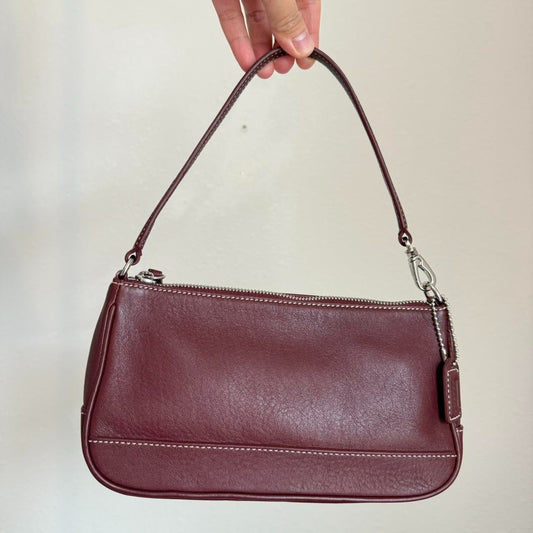 Vintage Coach Leather Hampton Baguette Shoulder bag