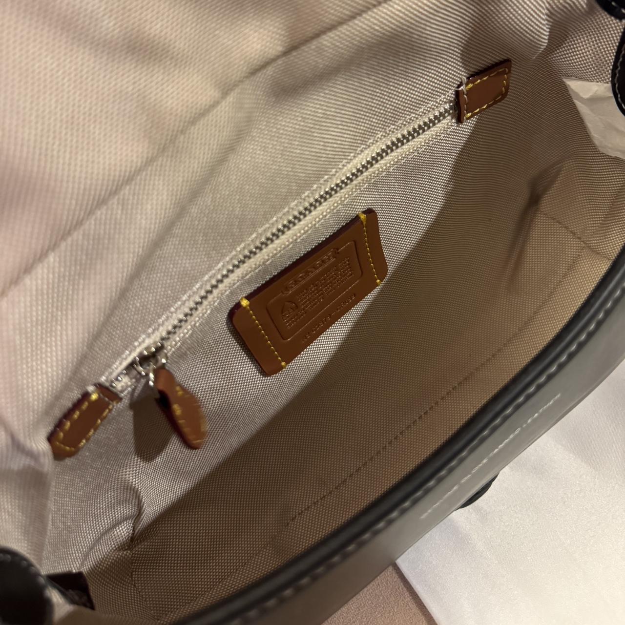 Coach Soho Flap Bag in Black Leather with Cherry Charm NEW