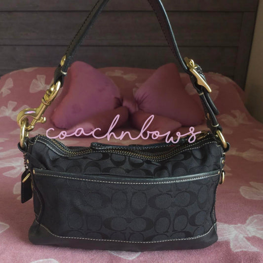 π€ Y2K Vintage Coach Legacy Double Turnlock Handbag Shoulder Bag π€
