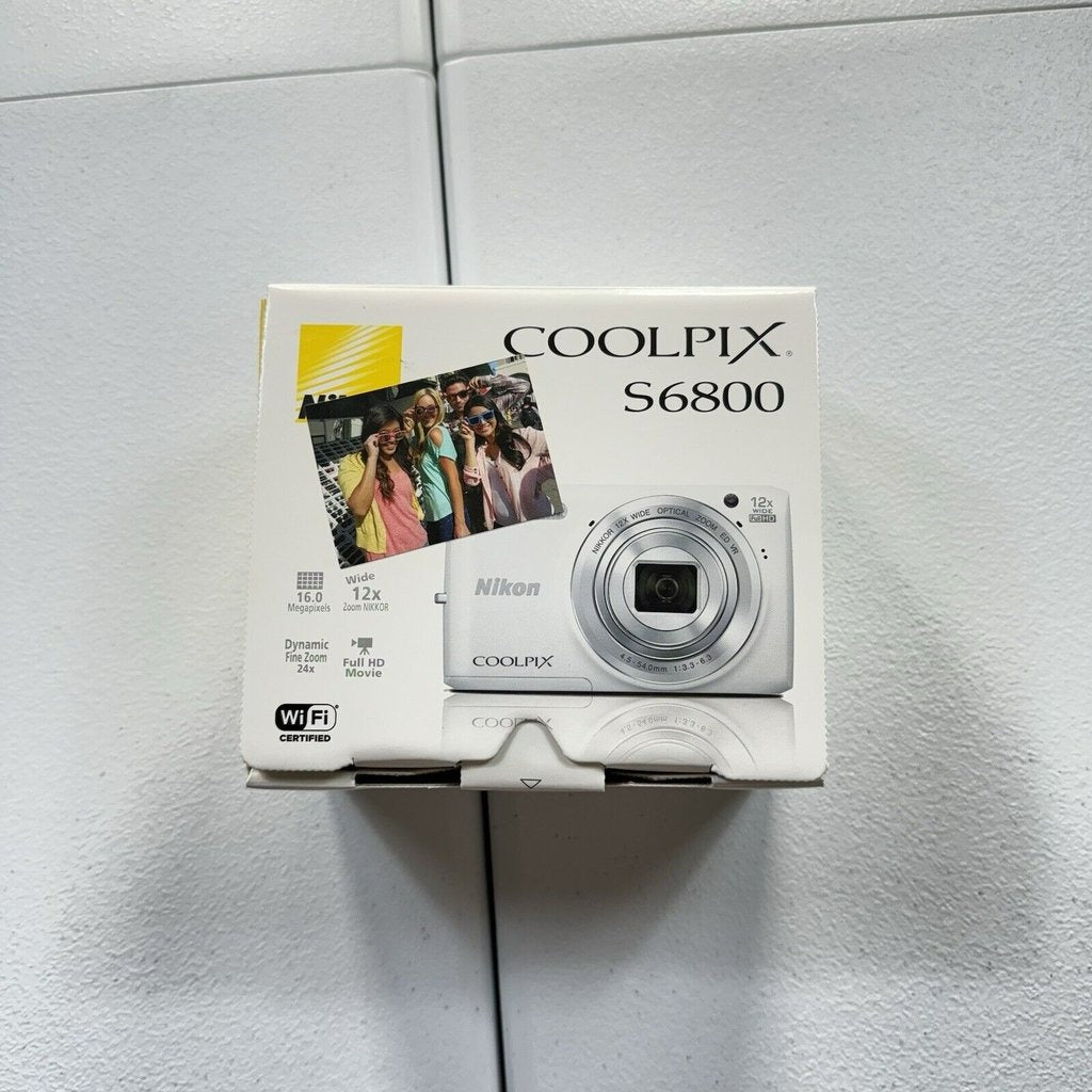 π βΛπ Nikon COOLPIX S6800 16.0MP Wi-Fi FHD Digital Camera (White, Open Box) π₯ ππ·
