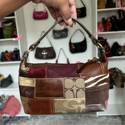 Y2K Coach Mini Patchwork Bag🌲🍀