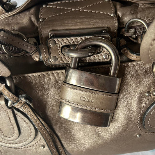 Authentic Bronze Chloe Paddington Bag With Silver Hardware🍬⚡