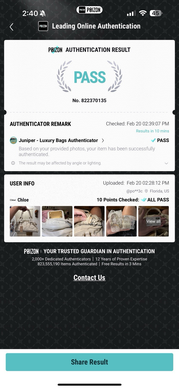 authentic Chloe paddington leather shoulder bag hand bag ivory ships quick π¨