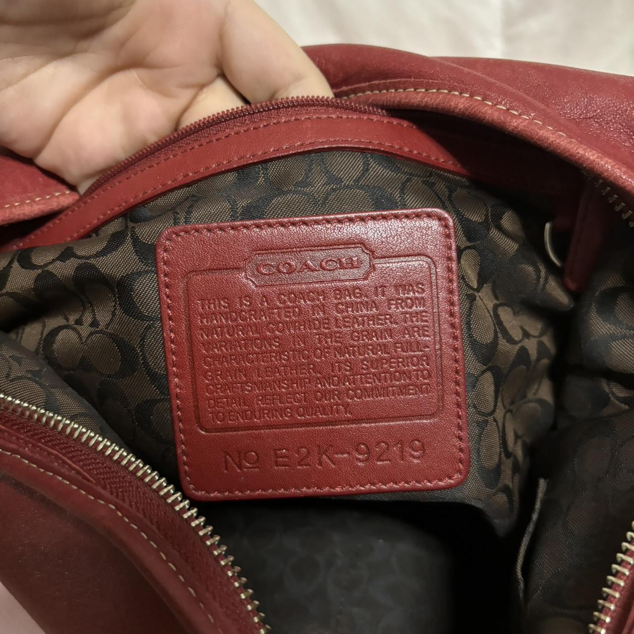 Vintage Coach Red Ergo Hobo๐๐