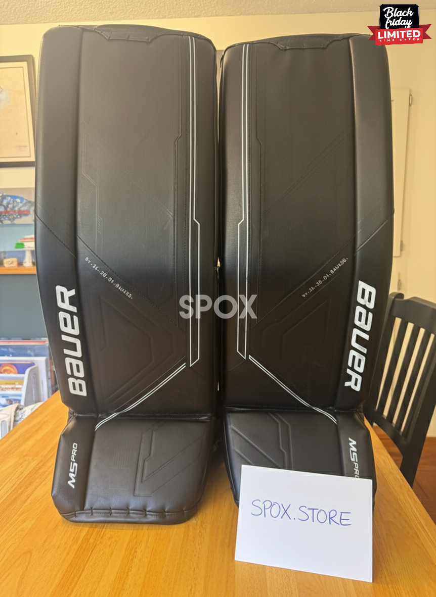 Bauer Supreme M5 Pro Goalie Leg Pads – 35" | +1.5" Extension (Used, Excellent Condition)