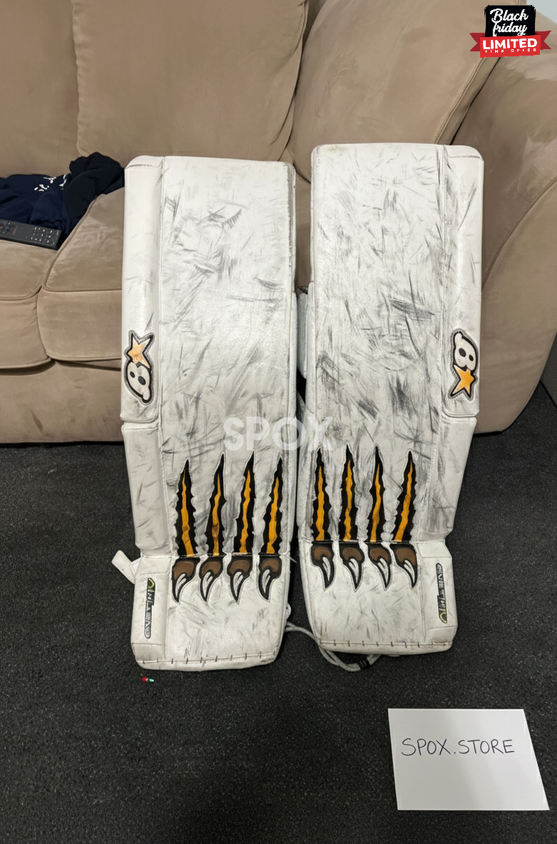 Jaroslav Halak’s GNETiK IV Pro Custom Leg Pads – Game-Used NHL Gear