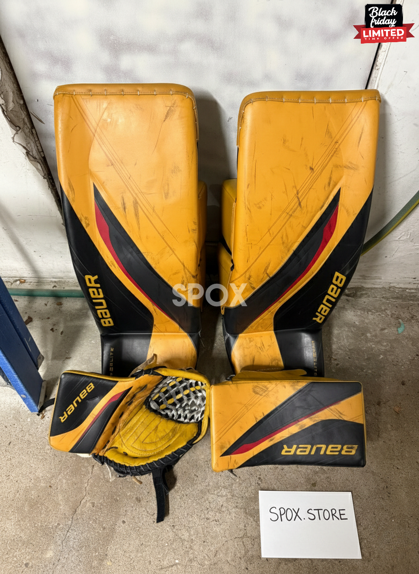 Bauer Hyperlite 2 Senior Goalie Full Set – 33" | Regular Hand | Yellow | Used