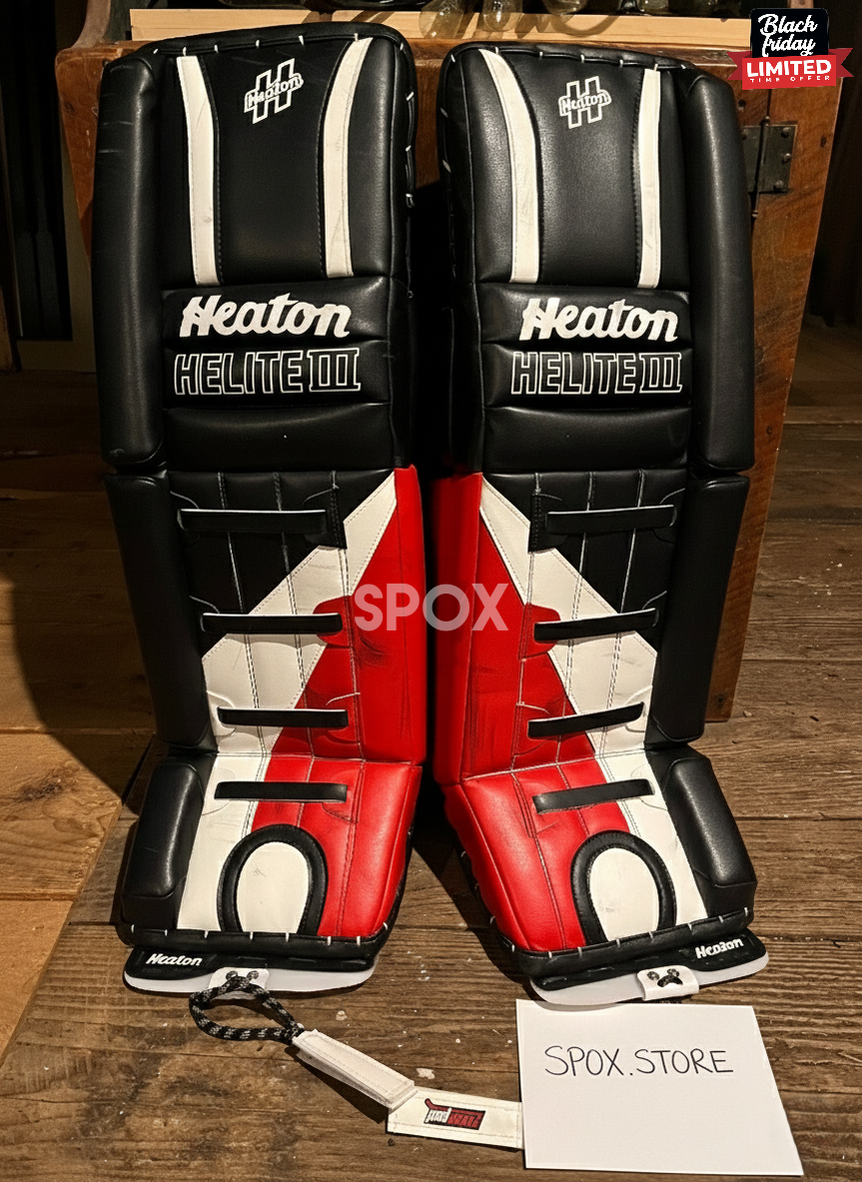 Heaton Battram 36+2 Senior Goalie Pads – Own a Piece of Hockey Legend!