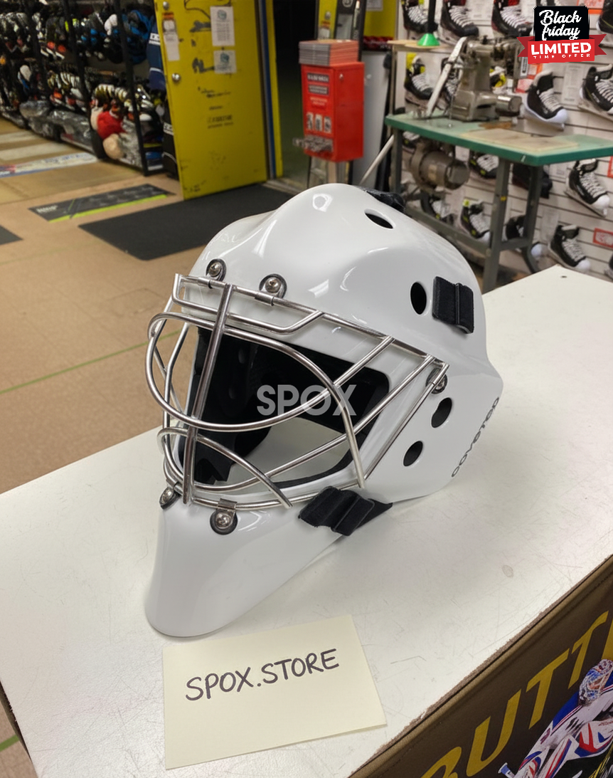 Senior Coveted Mask 905 Pro Goalie Mask (Fits 22–23”) | Carbon Fiber, Fiberglass Kevlar | Includes Mask Bag