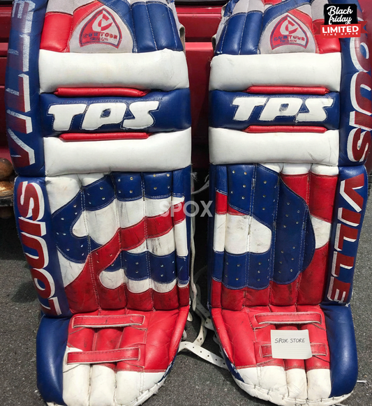 TPS Contour Goalie Full Set – Senior 36" | Regular | Eye-Catching Red, White Blue