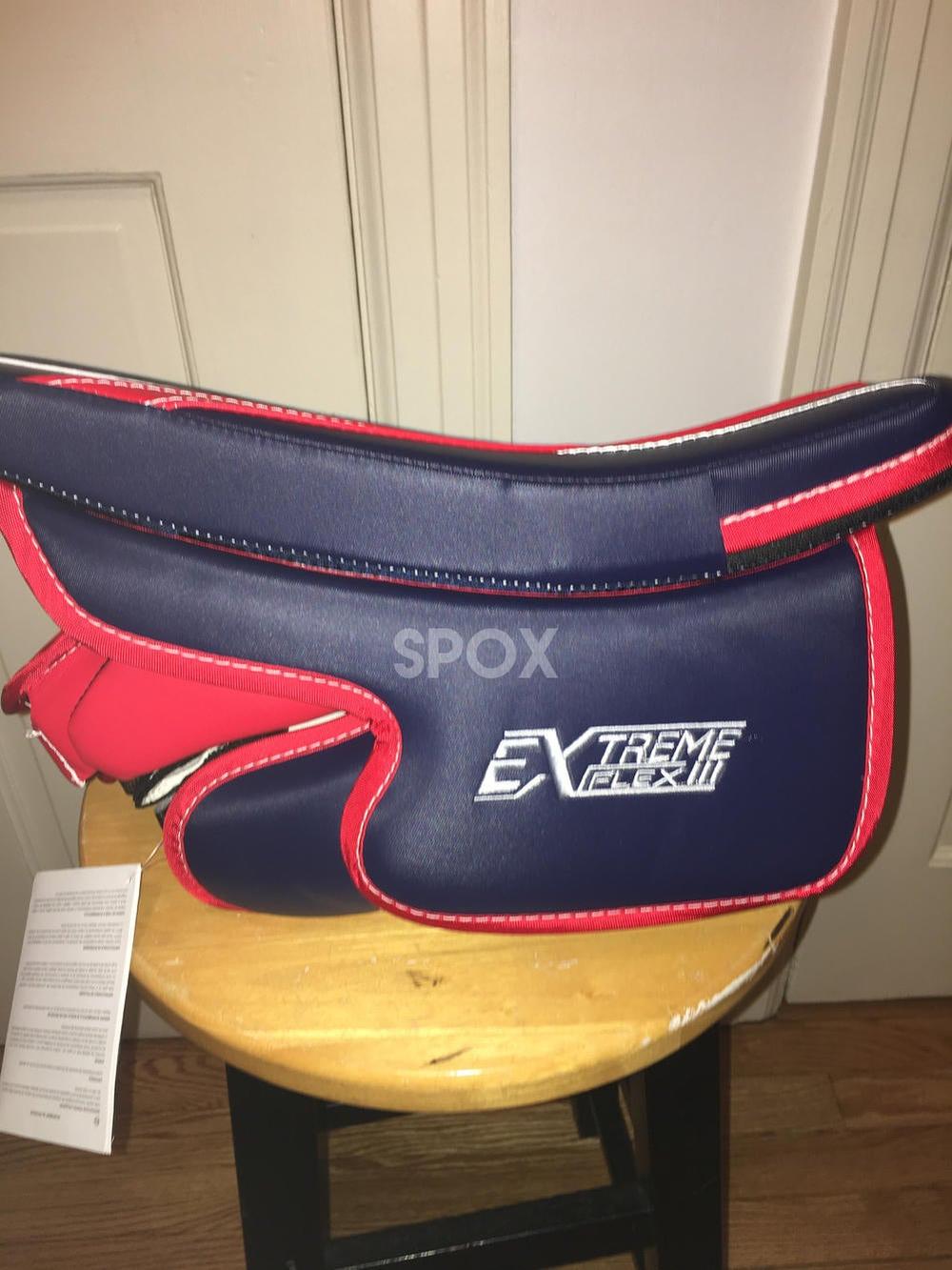 NEW CCM Extreme Flex III CUSTOM Goalie Set – Senior 35”+1 | Navy/Red/Silver