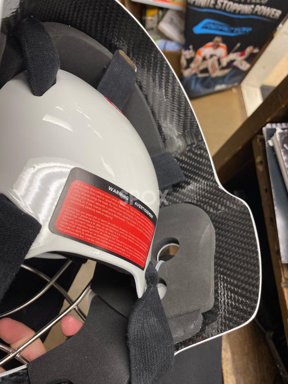 Senior Coveted Mask 905 Pro Goalie Mask (Fits 22–23”) | Carbon Fiber, Fiberglass Kevlar | Includes Mask Bag