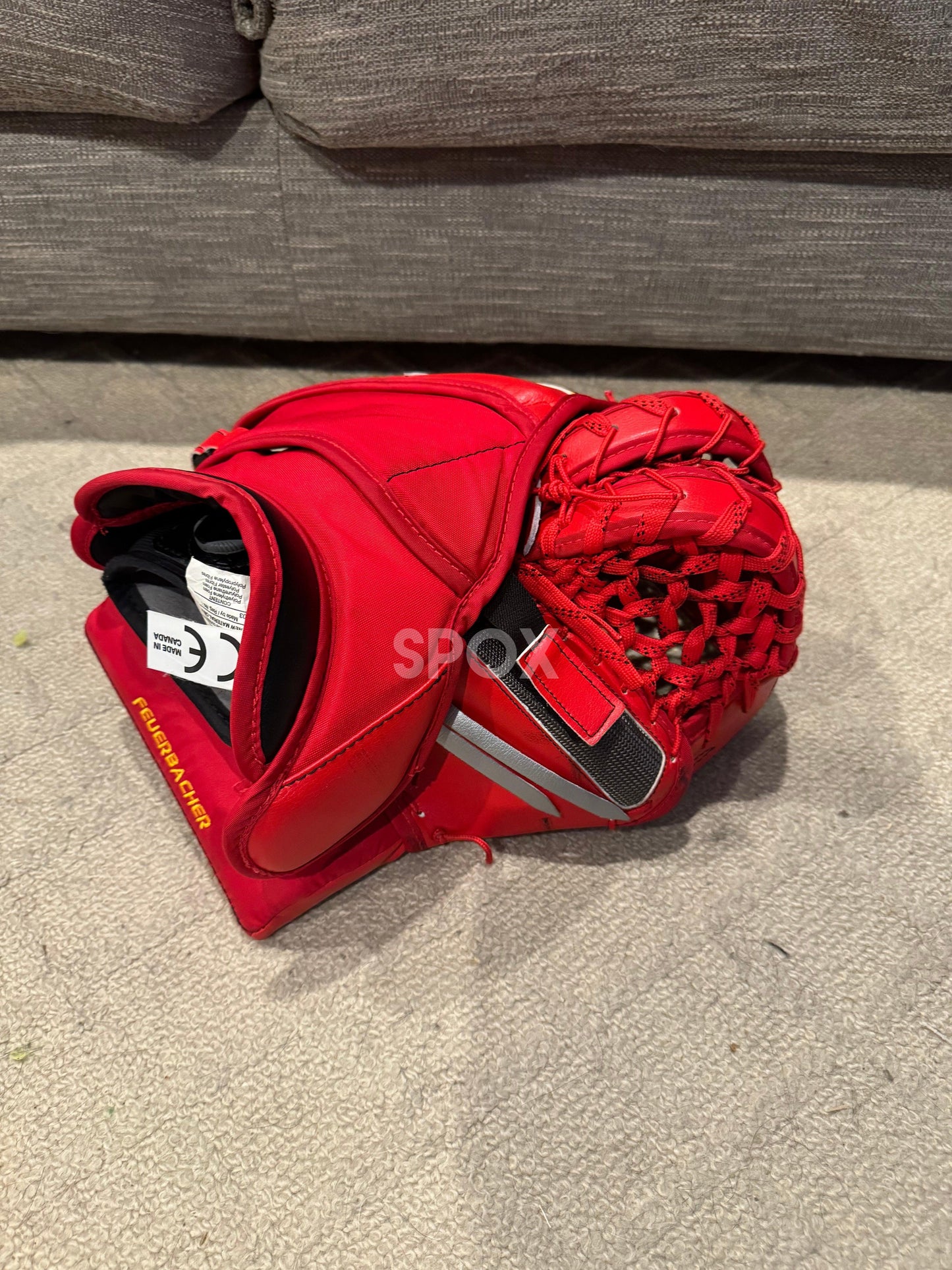 Used Brian’s GNetik V / Optik2 Goalie Full Set – 34"+1.75 | Pro Stock Red
