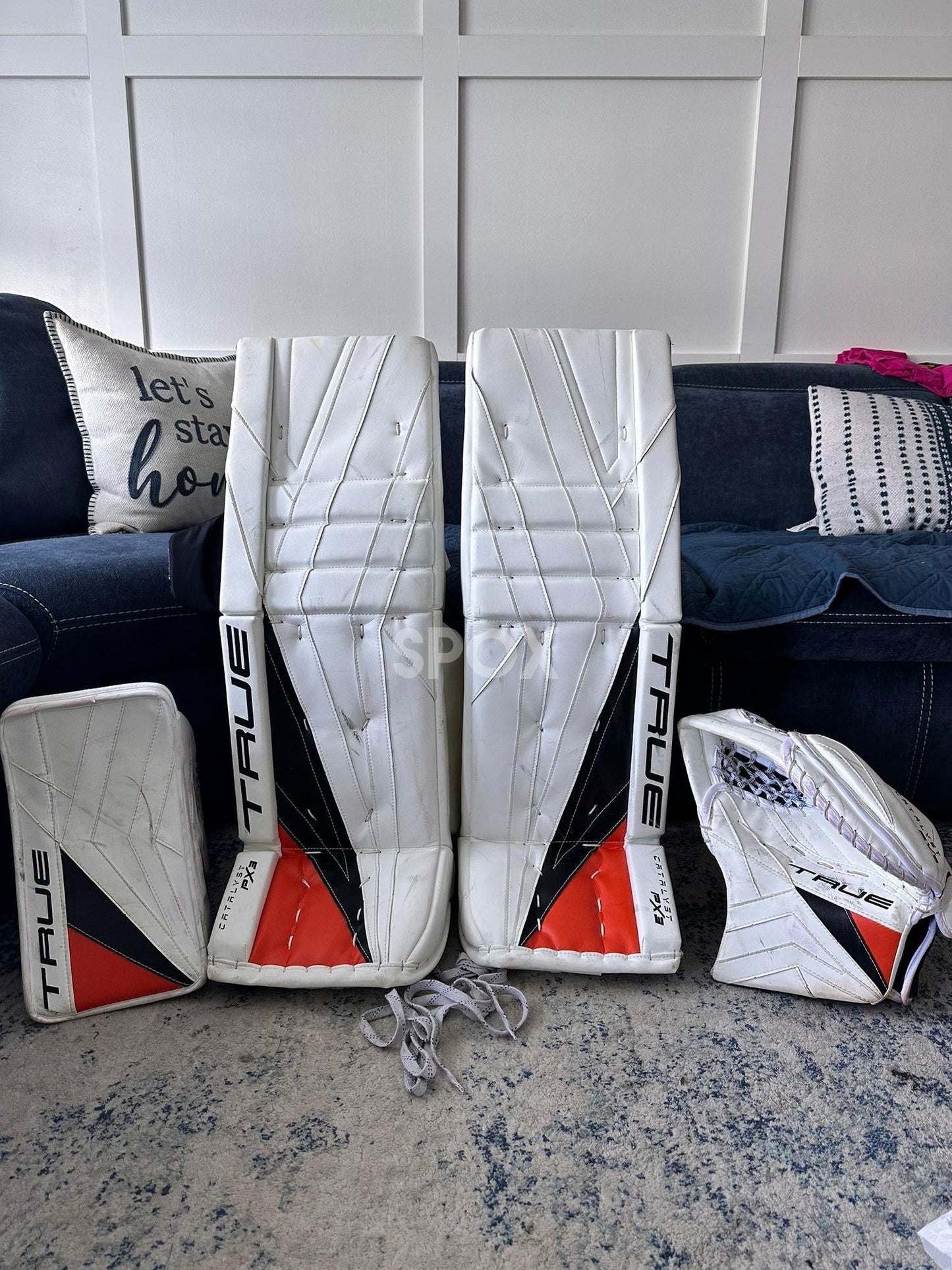 True Catalyst PX3 Pro Stock Full Goalie Set – Senior, 35" White