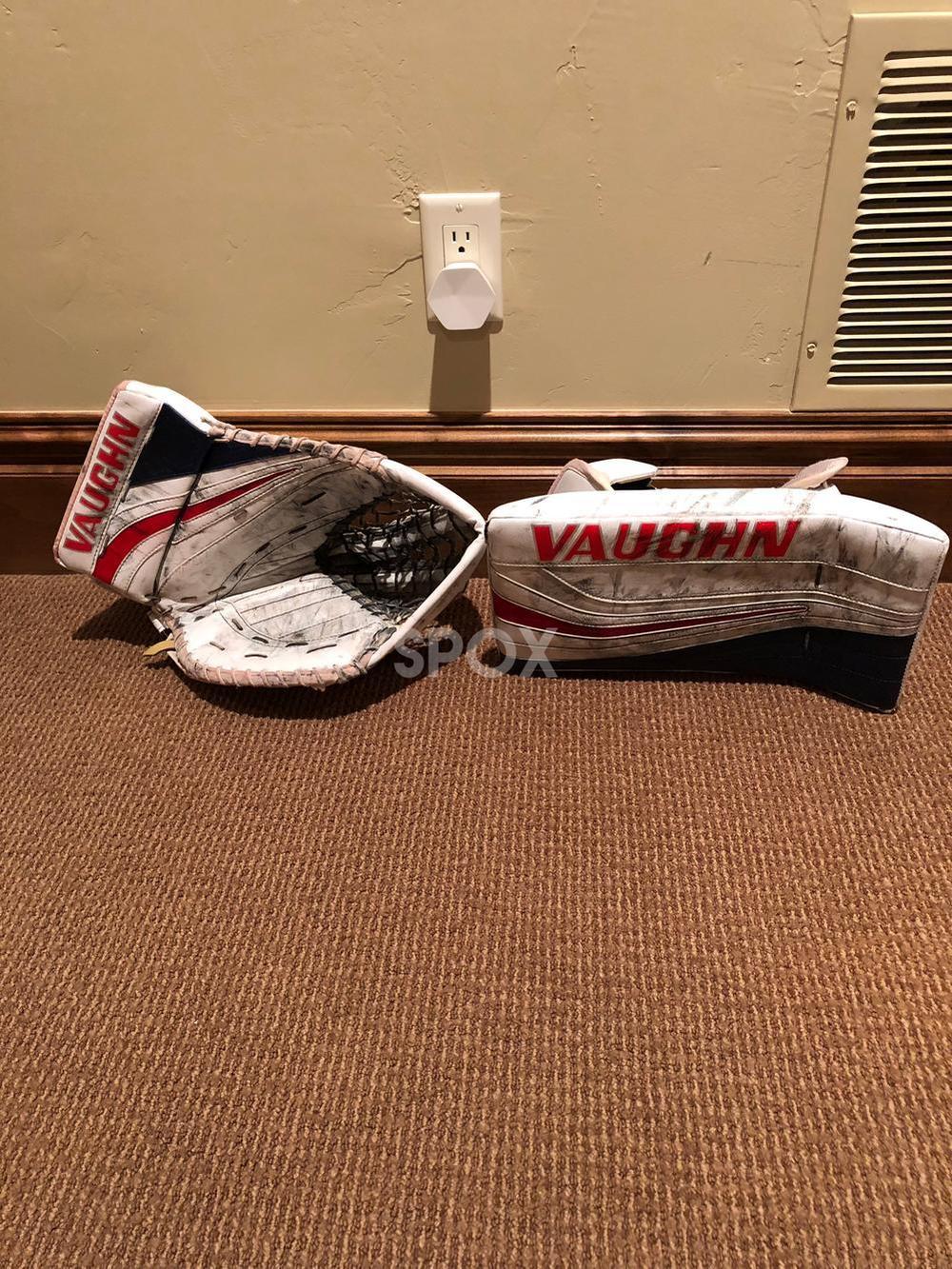 Kucharski Pro Return Vaughn SLR Goalie Glove Set – Red/White/Blue | Senior