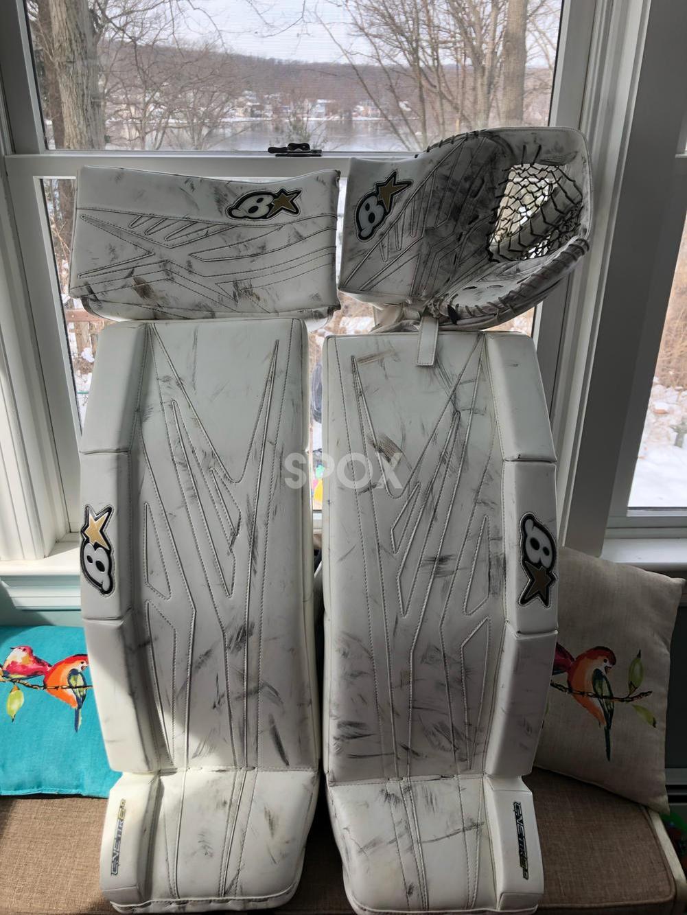 White Senior 33" Brian's G-Netik 8.0 Goalie Full Set – Game-Ready & Fully Integrated!