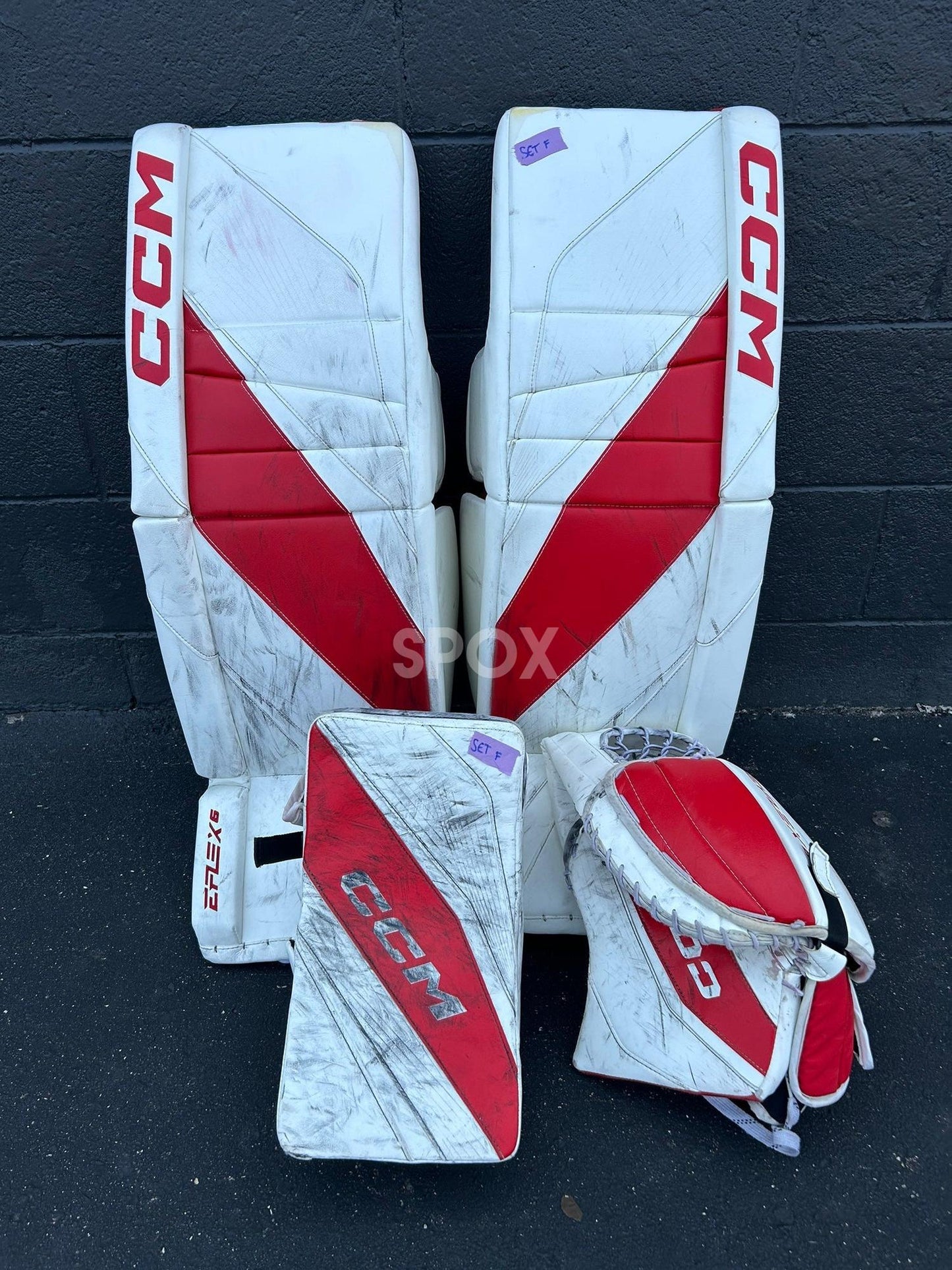 Used CCM Extreme Flex 6 Goalie Full Set – Senior 36+2 | Charlotte Checkers Edition