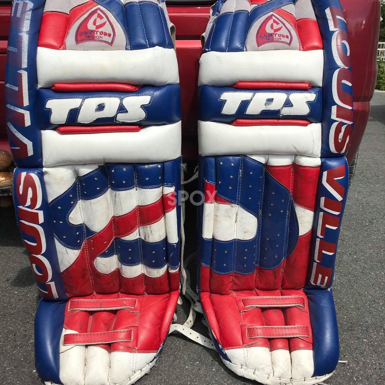 TPS Contour Goalie Full Set – Senior 36" | Regular | Eye-Catching Red, White Blue
