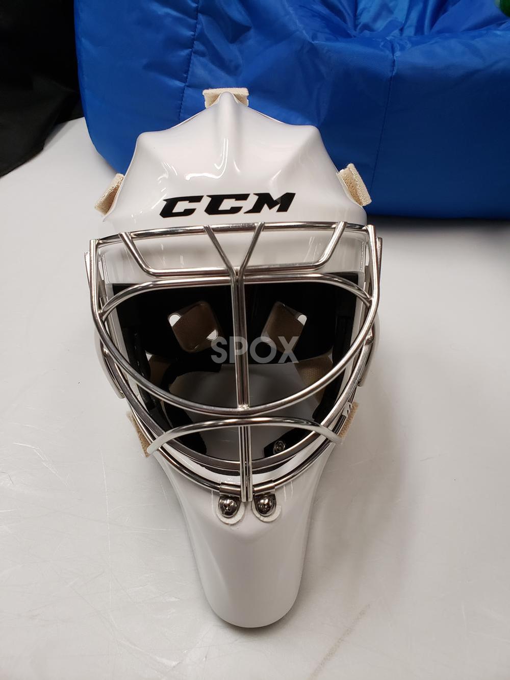 NEW CCM GF Pro Senior Goalie Mask – White | Elite Protection for Serious Goalies