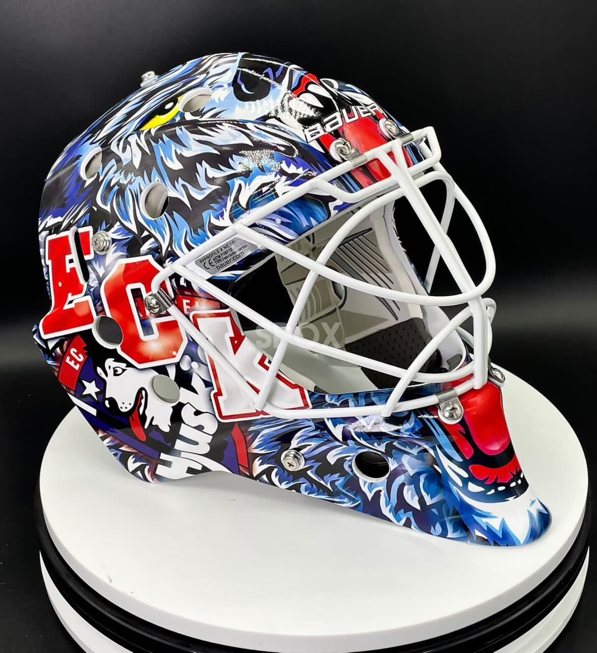 2022 Bauer Goalie Mask Pro Stock – Kassel Huskies