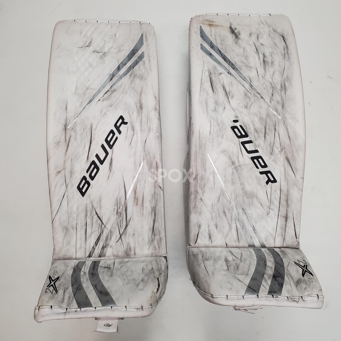 Used Pro Stock Bauer Vapor 2X Pro Full Set Goalie Pads – OHL – Medium/34+1" (PAD053) 🏒🥅