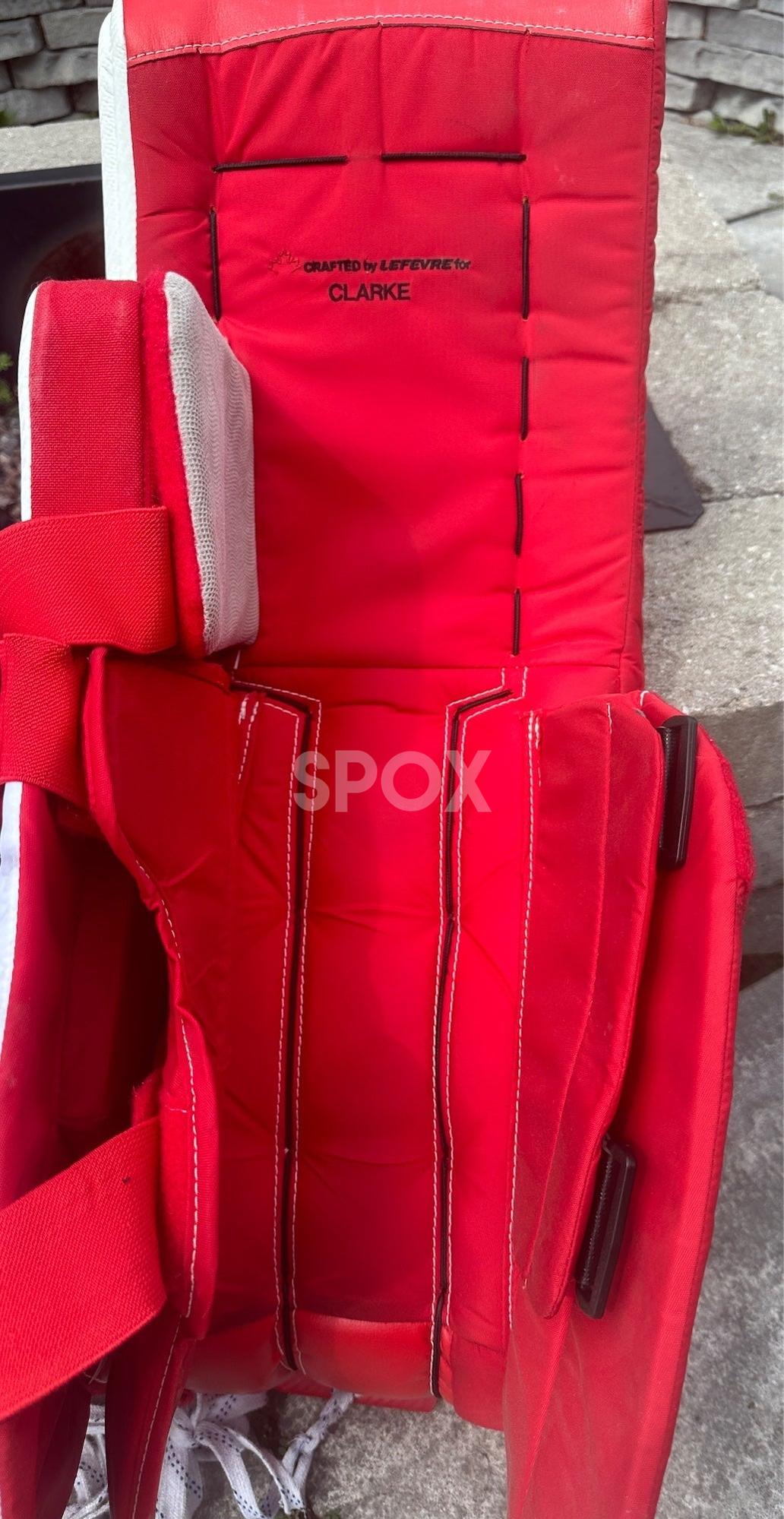 True L87 Senior Goalie Leg Pads – 33" +1 | Red | Custom Performance