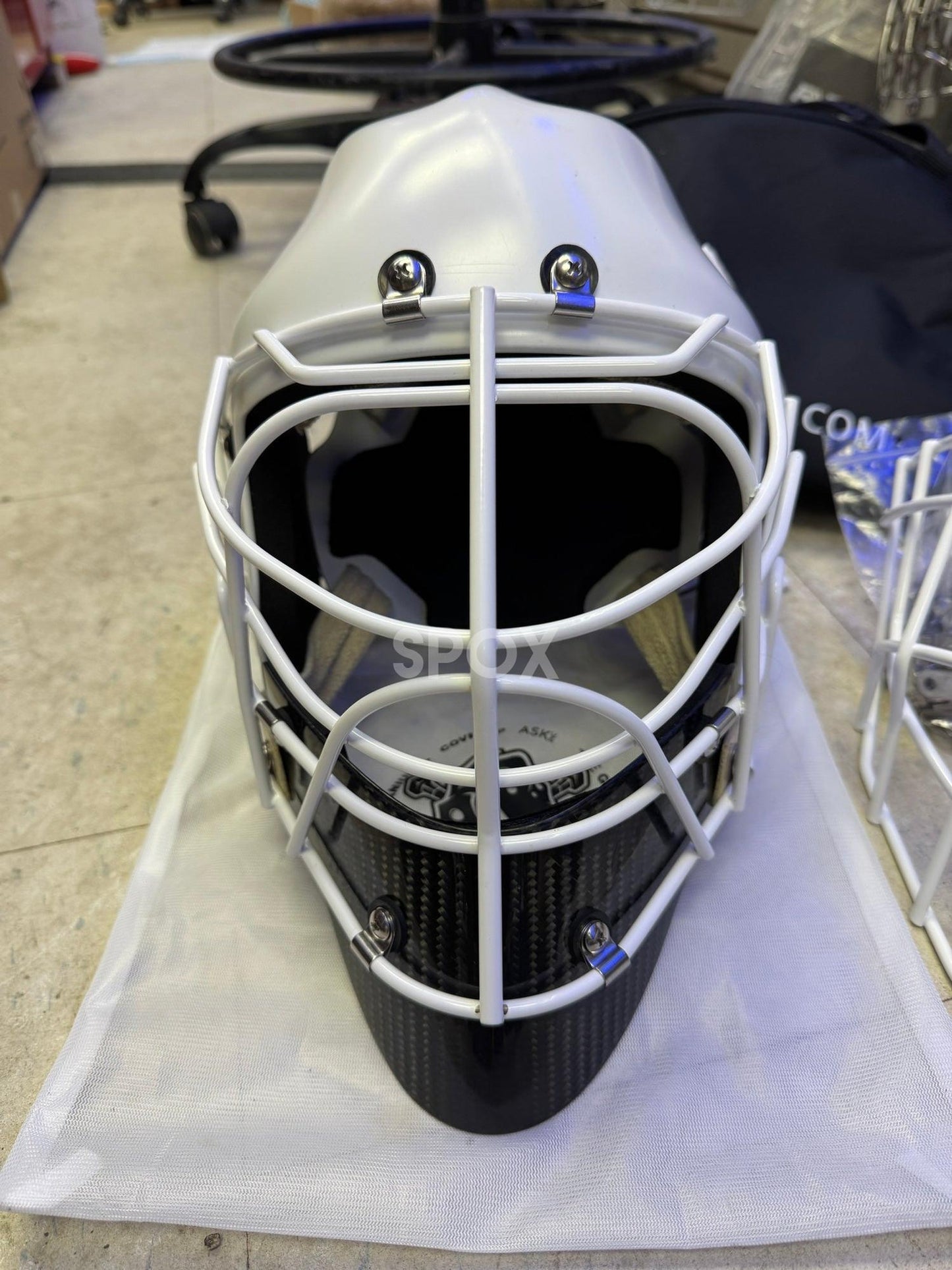 Coveted 2 Piece Goalie Mask Combo 🏒🥅 – Extra Cage, Bag & Hardware Kit Included!