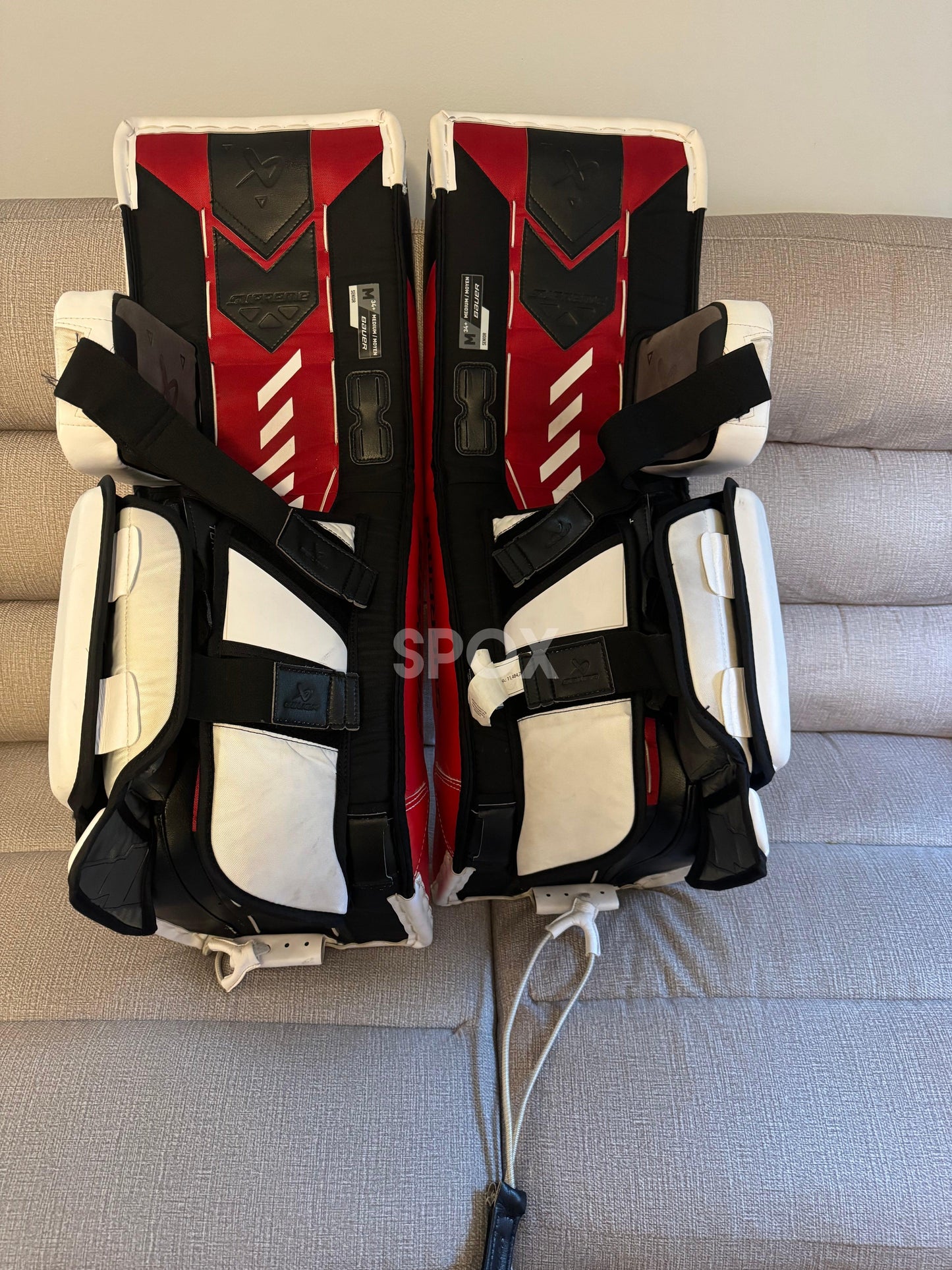 2024 Bauer Supreme Shadow Goalie Leg Pads – 34" Senior +1 | Brand New