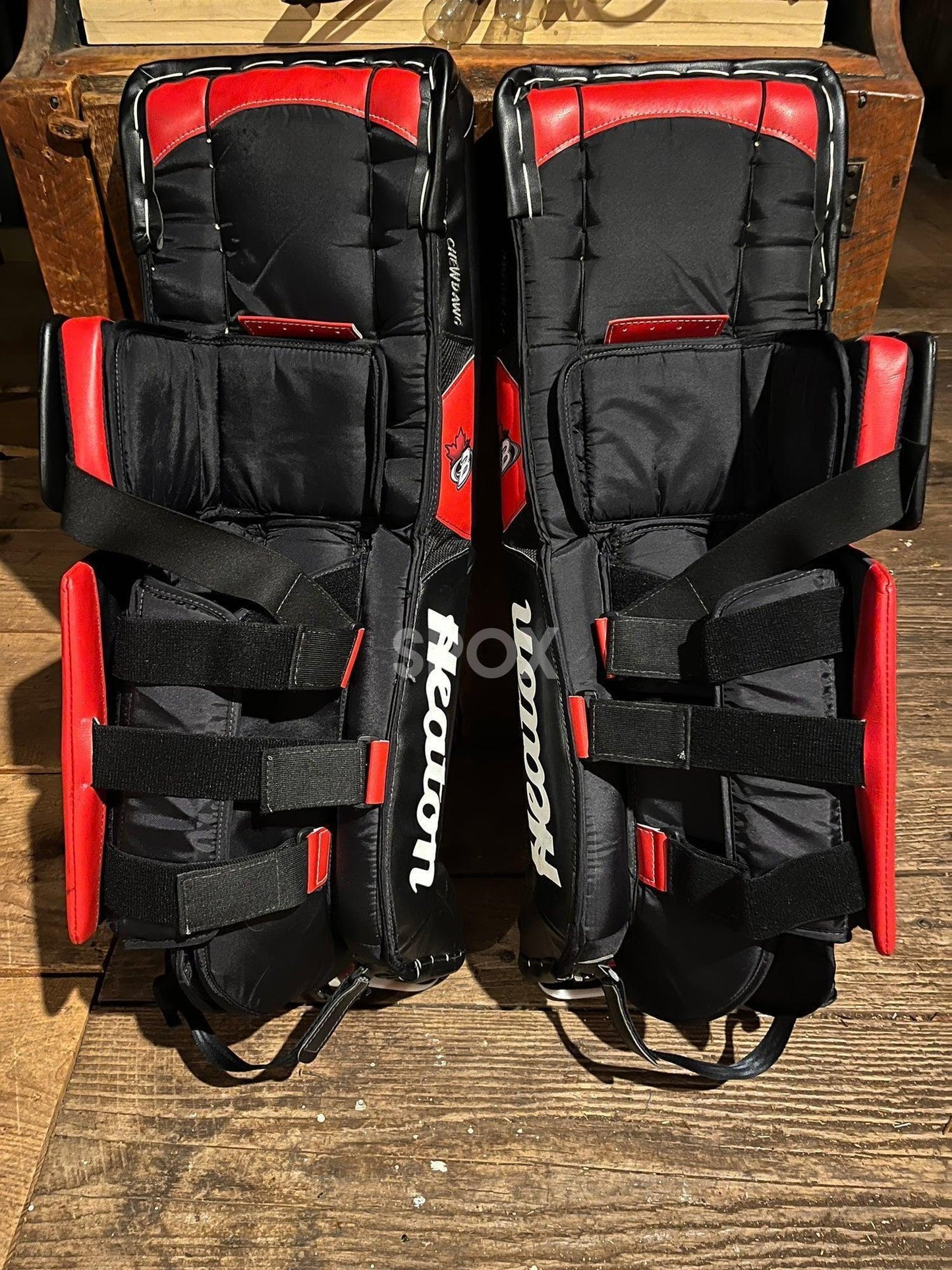Heaton Battram 36+2 Senior Goalie Pads – Own a Piece of Hockey Legend!