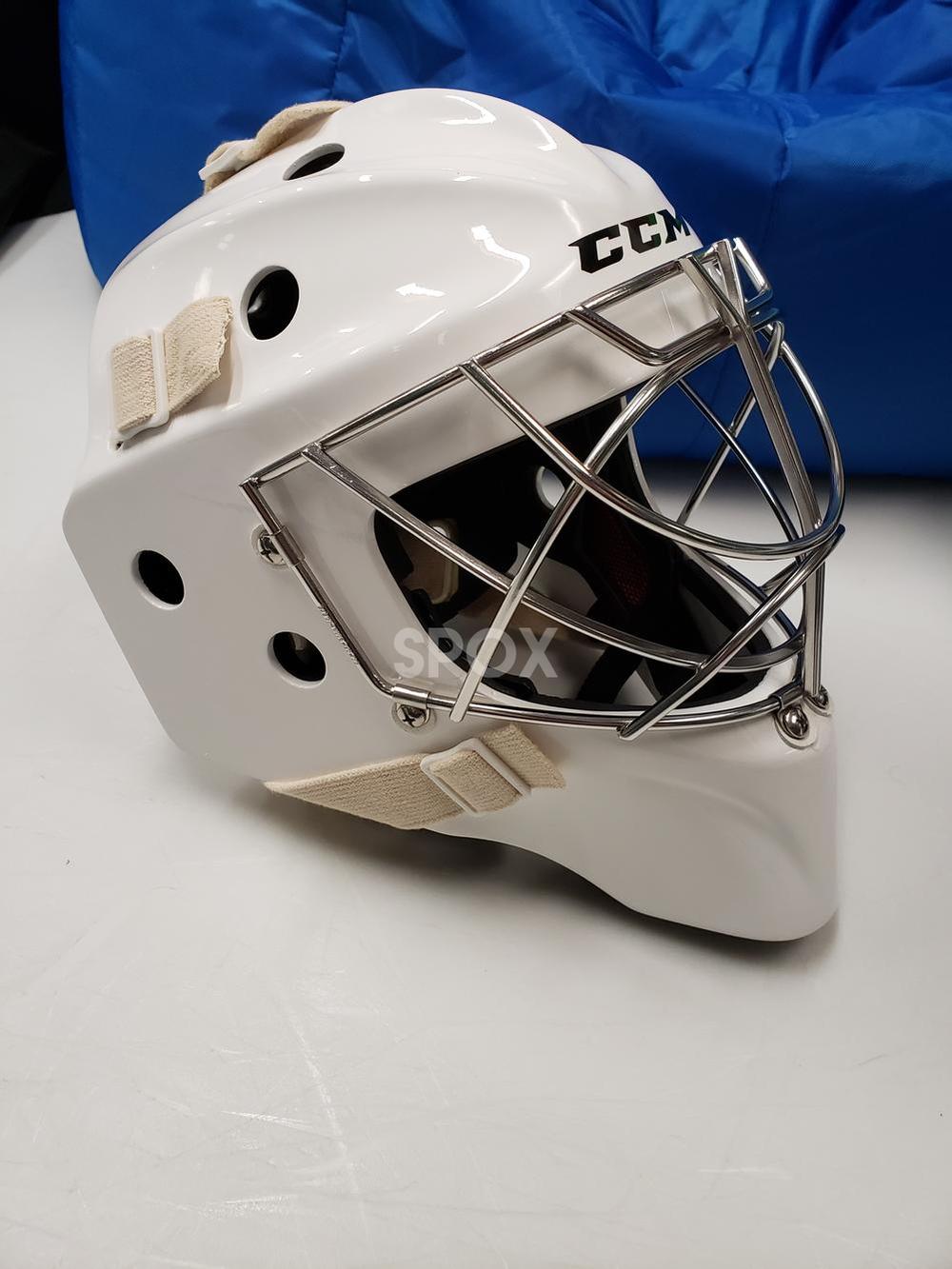 NEW CCM GF Pro Senior Goalie Mask – White | Elite Protection for Serious Goalies