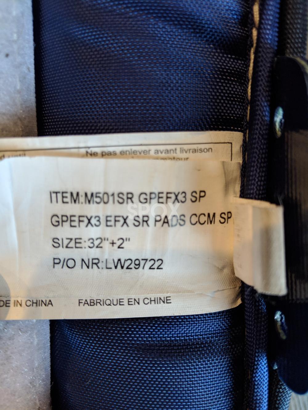 CCM Extreme Flex III Goalie Pads – Senior 32" | Regular Hand | Blue