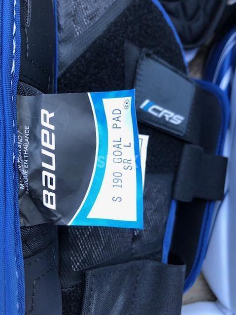 Bauer Supreme S190 Goalie Leg Pads – Senior 35" +1 | Lightweight • High Performance • New Condition
