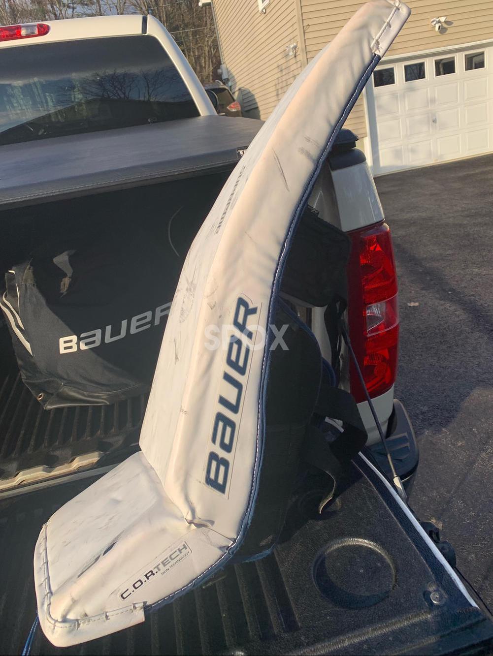 Bauer Supreme 1S Goalie Pads – Senior Large (35+1) | Game-Ready White