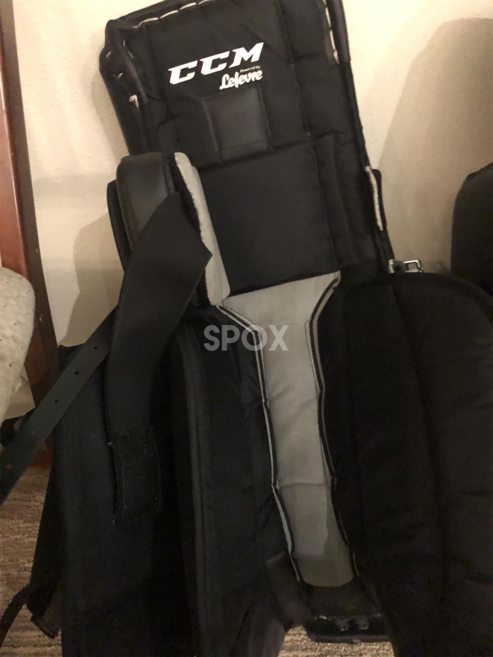 CCM Premier Pro Goalie Leg Pads – Black | 29" Intermediate | Pro Stock | Custom Lefevre Build