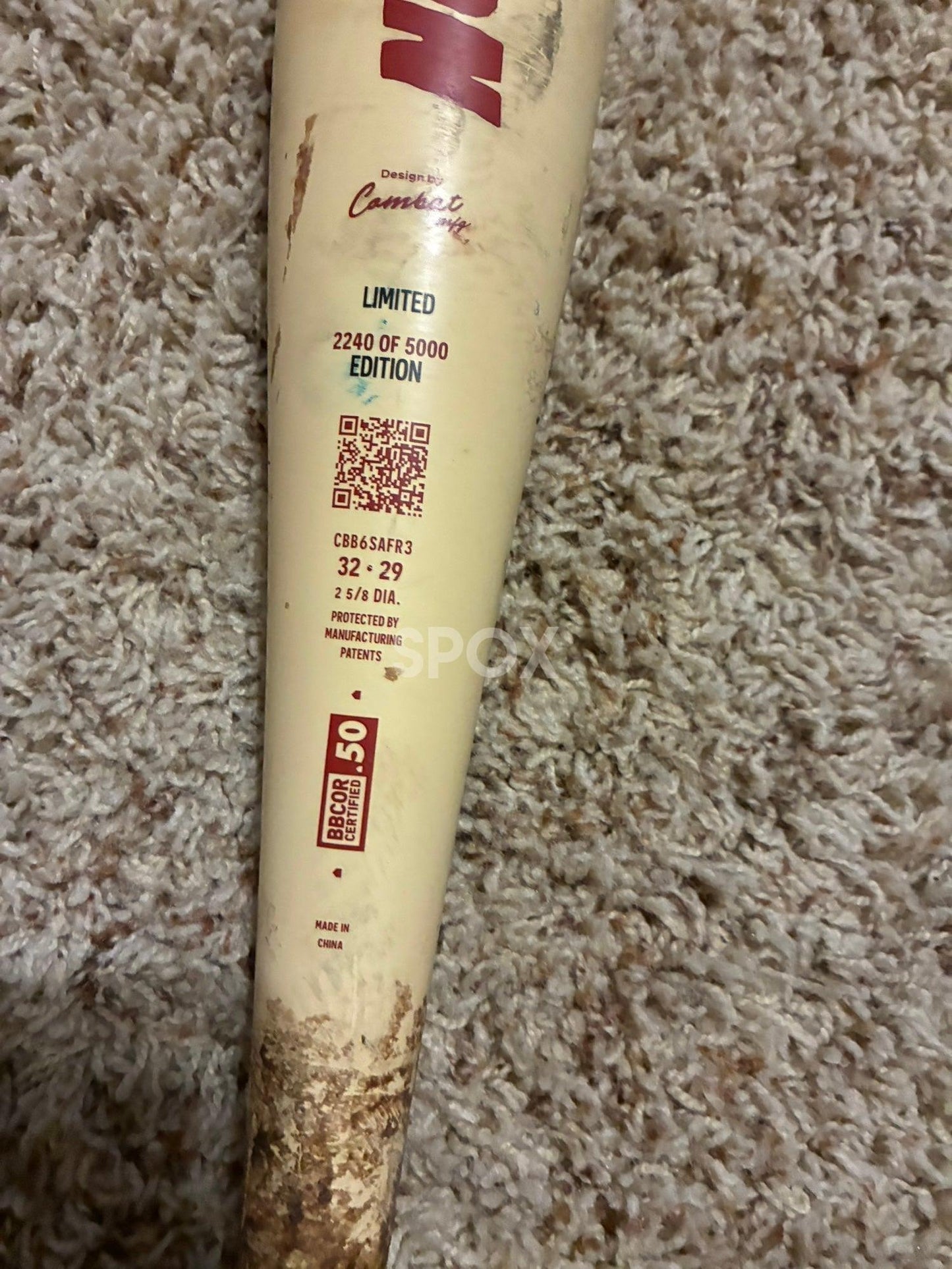 2025 Combat MFG Spec A1 Alloy BBCOR Bat (-3) | 32" / 29 oz