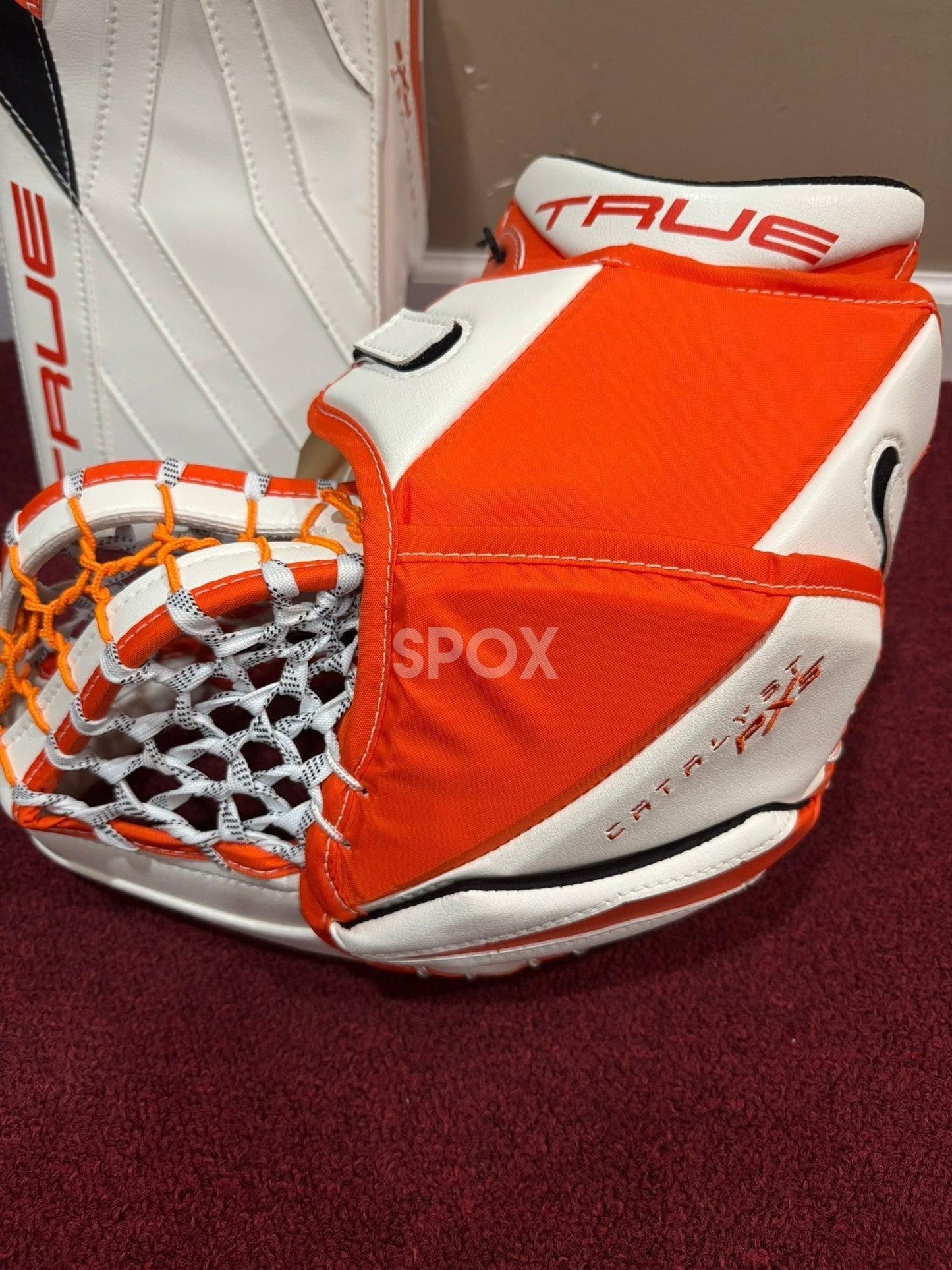 True Catalyst PX5 Pro Stock Glove &amp; Blocker Set – New | Senior White