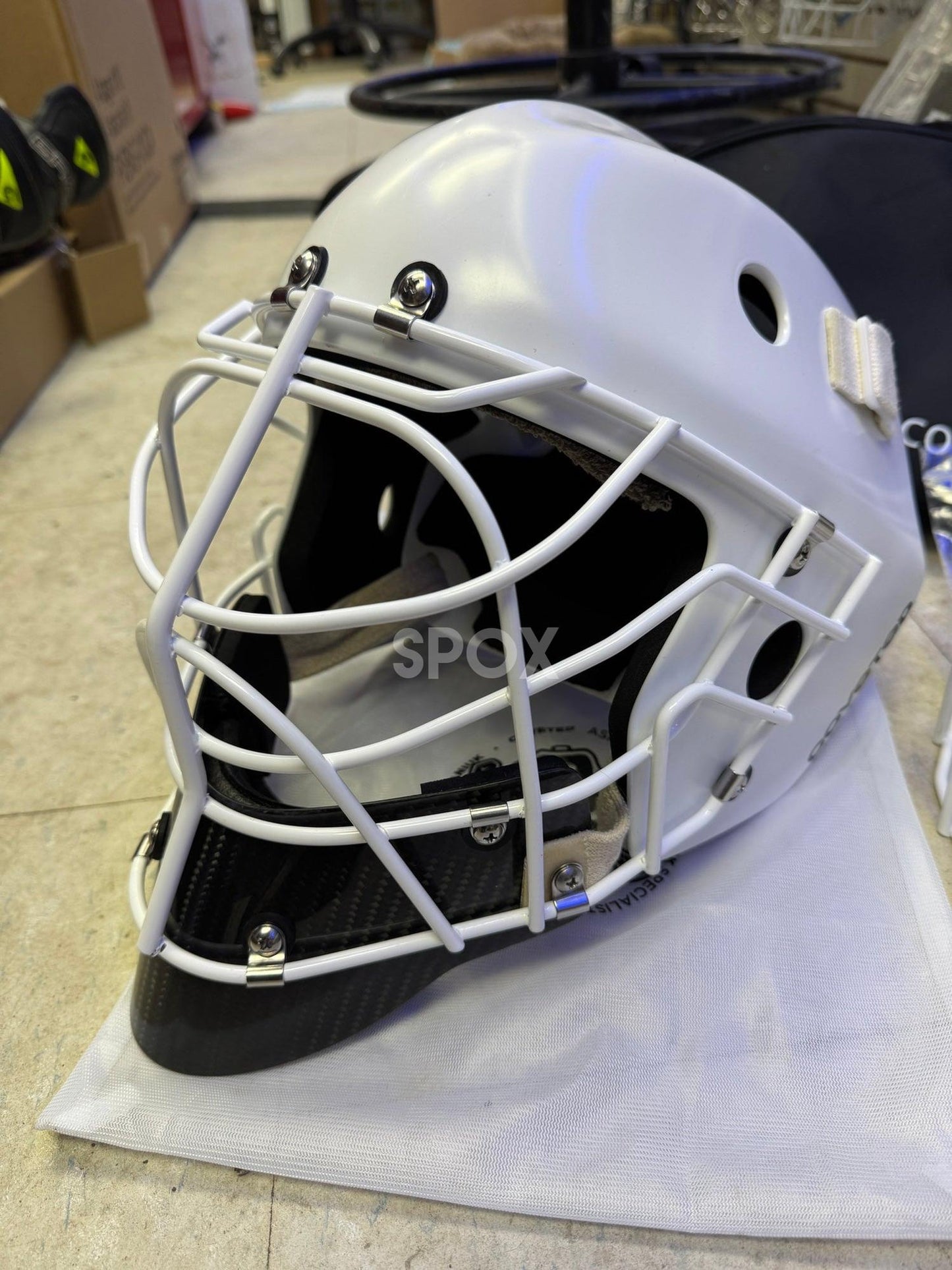 Coveted 2 Piece Goalie Mask Combo 🏒🥅 – Extra Cage, Bag & Hardware Kit Included!