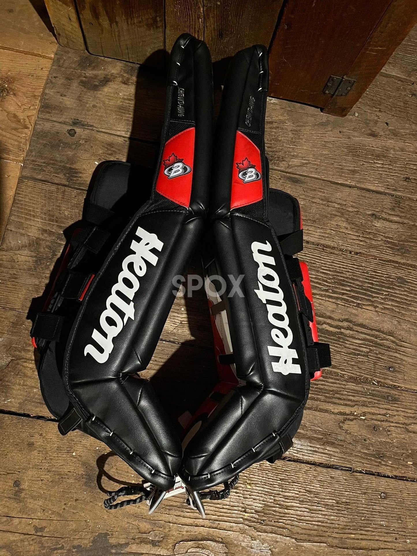 Heaton Battram 36+2 Senior Goalie Pads – Own a Piece of Hockey Legend!