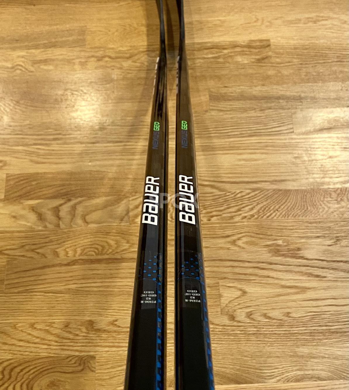 2-Pack Bauer Nexus Geo Hockey Sticks – Right Hand | P28M Curve | 82 Flex (NEW Pro Stock)
