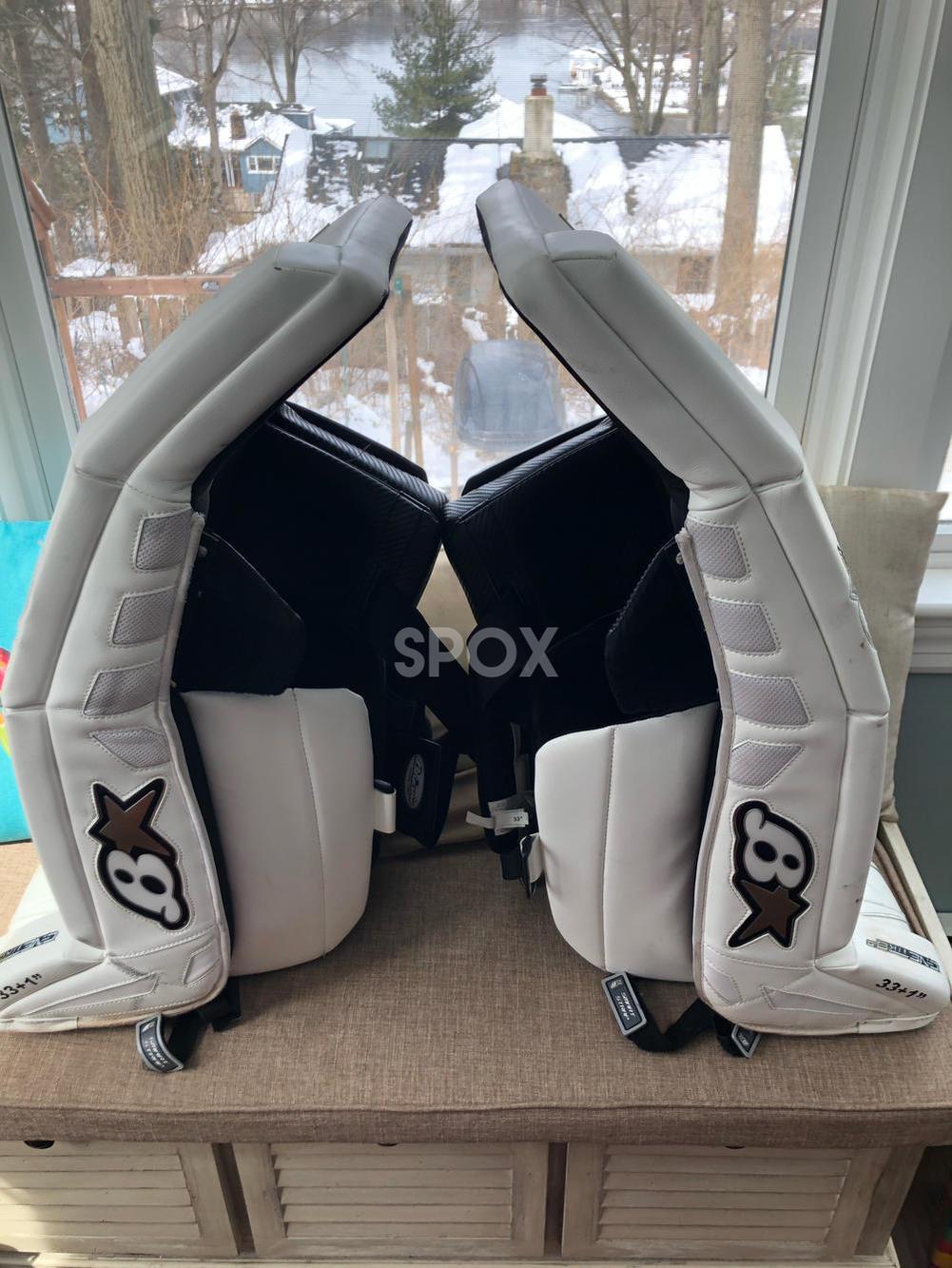 White Senior 33" Brian's G-Netik 8.0 Goalie Full Set – Game-Ready & Fully Integrated!