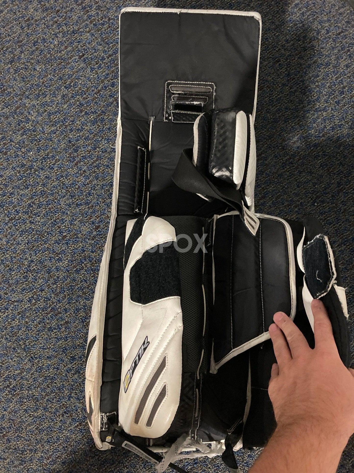 White Senior Brian's OPTiK 2 Goalie Leg Pads – 35" +1 | Game-Ready!