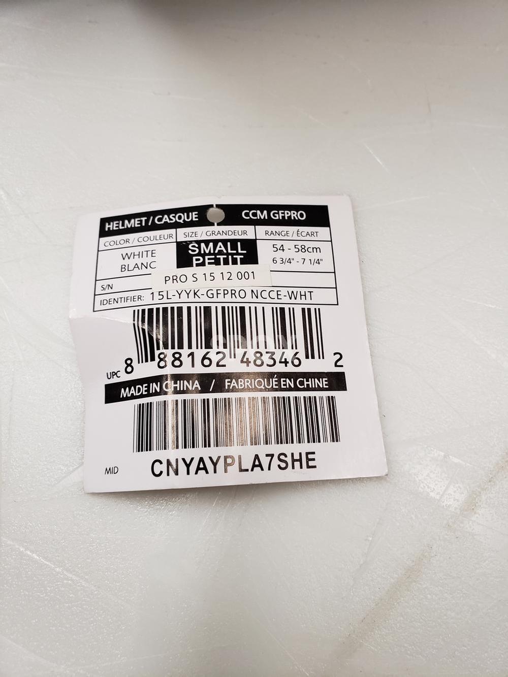 NEW CCM GF Pro Senior Goalie Mask – White | Elite Protection for Serious Goalies