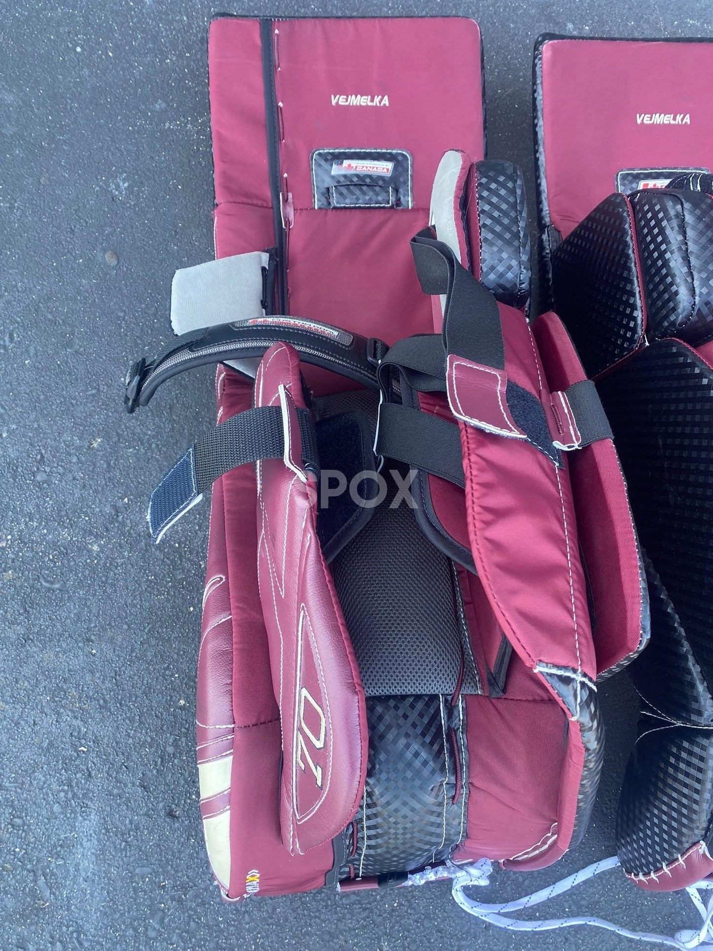 Game-Worn Arizona Coyotes Brian's Pro Stock Optik 3 Goalie Leg Pads – 35" +1